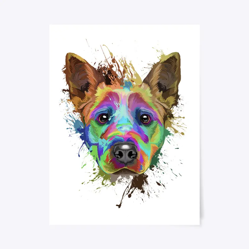 Cattle Dog Art Poster