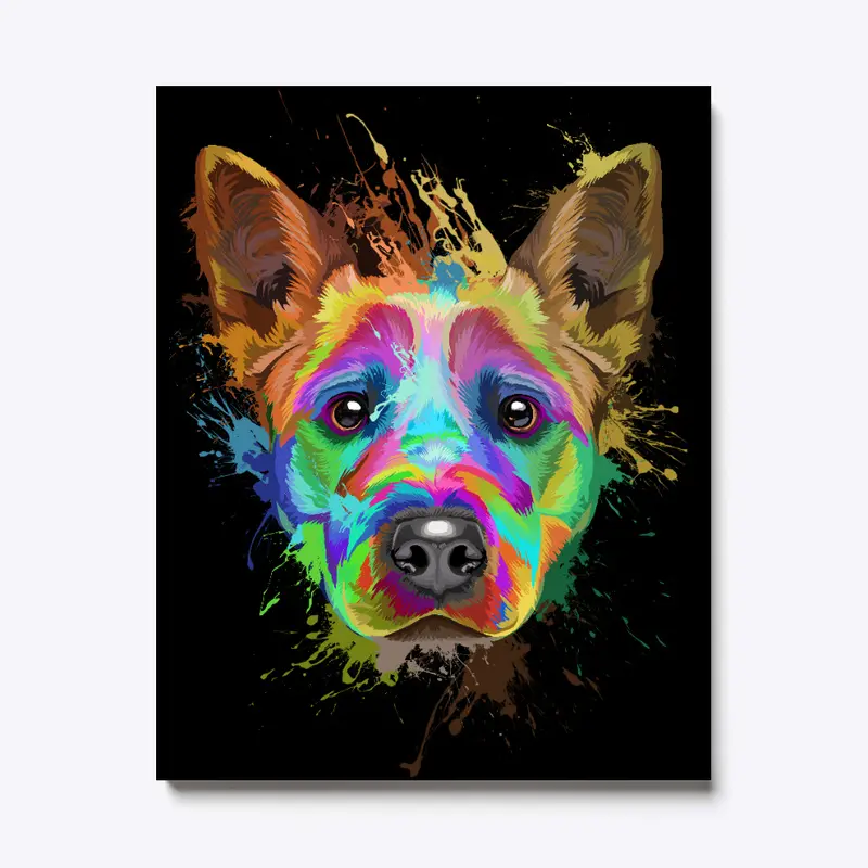 Cattle Dog Canvas Art